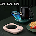 Miniatyrbillede 2 af 5: USB-drevet vandtæt kaffeværmer til bordplade Klasse 3 55°C Universal kopvarmer, hvid