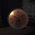 Miniatyrbild 3 av 5: Barnklocka Analog Pojke Flicka Tyst Batteridriven Bordsur Klockor Ingen Ticking Sängbord Stor Funktionsljus för Sovrumskontor (Blå) blue