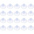 Miniatyrbild 1 av 5: 20-pack små transparenta plastsughållare, utan krok, 20 mm