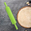 Miniatyrbillede 4 af 5: Rullepind, farverig silikone rullepind restaurant hjemmelavet brød cookie dej rulle værktøj Green