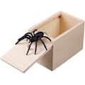 Pikkukuva 1 / 5: 1 kpl Puinen pila Spider Scare Box Case Vitsi Elävä Hauska Yllätys Gag Lelu