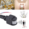 Miniatyrbillede 2 af 5: LED-sikkerhedslys AC 85V-220V Infrarød PIR-bevægelsessensordetektorswitch til belastningslys