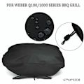 Pikkukuva 4 / 5: Kaasugrillin BBQ-grillin suojus Weber Baby Q-, Q100- ja Q1000-kaasugrilleihin, musta