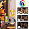 Miniatyrbild 4 av 5: LED E27 Retro Spiral Keramikglödtråd, Dimbar E27 Retrolampa 4W Varmvitt, Mjukt Ljus, E27 Retro Edison Bärnstenslampa för Vardagsrum, Sovrum