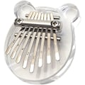Miniatyrbillede 1 af 5: Mini Kalimba 8 Key Thumb Piano, Solid Acrylic Finger Piano med Lanyard