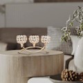 Miniatyrbild 5 av 5: 3-armade kristalljusstakar, bågformade kristalljusstakar för bröllop, middag med levande ljus, dekorativt hem, silver