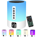 Miniatyrbild 1 av 5: Väckarklocka Bluetooth-högtalare Sänglampa med Vitbrusmaskin, Multifunktionell Vitbrus Bluetooth-högtalare Nattlampa Uppvakningslampa, Present