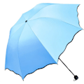 Miniatyrbillede 1 af 5: Damesolparaply UV-beskyttelse til kvinder Parasol Letvægts Anit-UV-paraplyer til sommerens solbeskyttelse Sky Blue