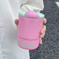 Miniatyrbild 5 av 5: Kaffe termos, Termisk mugg, Isolerad kaffemugg, Rostfritt stål med keramisk beläggning, Läckagesäker resekopp för kaffe Blanco