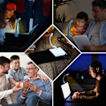 Miniatyrbillede 5 af 5: LED Læselys Boglys, Klips-på Læselys med 3 Øjenbeskyttende Tilstande, 360° Fleksibel Genopladelig USB Læselampe