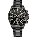 Miniatyrbillede 1 af 5: OLEVS Herreure Sort black Dial/Black Band