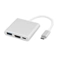 Pikkukuva 1 / 5: USB Type-C 3.1 - HDMI+USB3.0 OTG+Type-C Naarasadapteri 1080P HD-videonsiirtoadapteri