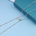 Miniatyrbilde 2 av 5: Boho Body Chain Lagdelt Kobber Perle Rhinestone Midjekjede Strand Body Tilbehør Justerbar Smykker for Kvinner og Jenter (Sølv)