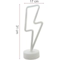 Miniatyrbillede 3 af 5: LED Neon Skilt Soveværelse Dekorativt Natlys Indendørs Belysning Batteri og USB Drevet Lampe (Varm Hvid Blinkende)