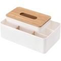 Miniatyrbillede 1 af 5: Multifunktionel Tissue Box Rektangulær Facial Tissue Holder Dispenser til Spisestue, Køkken, Soveværelseskommoder og Hjemmeindretning