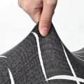 Miniatyrbilde 4 av 5: Stretch Bar Stoltrekk, 2PCS Trykt Høy Stoltrekk for Bar Høy Spisestoltrekk, Spisestol Setebeskytter