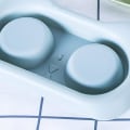 Miniatyrbillede 5 af 5: Dobbelt hundeskål til kæledyr - Hundeskål og katteskål - Design med skridsikker og spildfri funktion - Foder- og vandskål