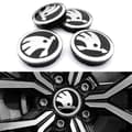 Skoda Centrumkåpor / Navkapslar Bilmärke - 4-pack 56 mm