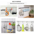 Miniatyrbild 4 av 4: 10-pack multifunktionella S-krokar, rostfritt stål 304 S-krokar för kontor kök, silver