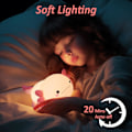 Miniatyrbild 4 av 5: Axolotl Nattlampa, Axolotl-presenter för barn, Söt Silikon Axolotl-lampa med Timer Dimbar, Nattlampa för barnrum