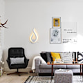 Miniatyrbild 4 av 5: LED-vägglampor, 9W, varm, flammformad, akryl, inomhusbelysning, för vardagsrum badrum korridor sovrum