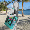 Miniatyrbilde 4 av 5: Oppbevaringspose Piknik Strandpose, Dobbel Mesh Strand Piknikpose Ispose Isolasjonspose