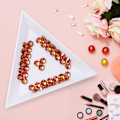 Miniatyrbillede 3 af 5: 1440 stk. limfiks krystal flade rhinestones glassten til neglekunst, kunsthåndværk dekorationer tøj sko Amber 1440pcs