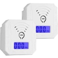 Miniatyrbild 1 av 5: Kolmonoxiddetektor 2-pack, batteridriven högprecision CO-larm med ljudvarning och digital LCD-display