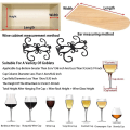Miniatyrbilde 5 av 5: Vinhengere til vinglass under hylle, oppheng for vinglass under skap, oppbevaring for stettglass til kjøkken, bar