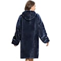 Miniatyrbillede 3 af 3: Sherpa Sweatshirt Hoodie Bærbar Fleece Hoodie Tæppe Kvinders One Size Termisk Hoodie med Frontlomme