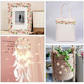 Pikkukuva 4 / 4: 15 metriä Daisy-nauhaa, leveys 25 mm, Daisy Sun Flower -koristenauhat, kirjotut ompelunauhat mekkojen koristeluun, DIY, vaaleanpunainen