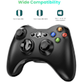 Pikkukuva 2 / 5: Xbox 360 langaton ohjain, 2,4 GHz:n kaksoisvärinä Xbox 360 -peliohjain, etäpeliohjain vastaanottimella