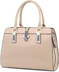 Miniatyrbild 1 av 4: Eleganta handväskor för kvinnor Lackläder Axelväskor Stor Kapacitet Tote Bag Dam Arbetsväska Crossbody Väskor, Khaki Khaki