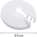 Miniatyrbillede 2 af 5: 30 stk. radiatorrørsdæksler, varmerørsbøjler, plastdæksler til rør med diameter 8-22 mm, åbnelige rosetter, rørklap