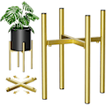Miniatyrbild 1 av 4: Växtställ, Enkel Stil Metall Växt Hylla, Inomhus och Utomhus Blomkruka Hållare Justerbar Bredd för 20-30cm Krukor (Kruka Ingår Inte)