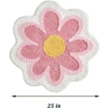 Miniatyrbilde 3 av 5: Blomsterområde teppematte søt blomster bad teppe myk mikrofiber rund blomst gulvmatte vannabsorpsjon