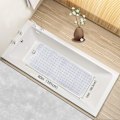 Miniatyrbilde 3 av 5: Badekarmatte 30% Ekstra Lang Dusjmatte Sklisikker Anti-Skli Badematte med 200 Sugkopper, 16 x 40 tommer Transparent Clear 16 x 40 in