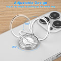 Miniatyrbild 3 av 5: Mobiltelefonringhållare i Metall Finger Ring Stativ Glitter Telefon Grepp Rund Legering Kickstand Grepp 360° Rotation 180° Vändbar Justerbar