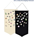 Miniatyrbillede 2 af 4: Vægophængt broche-pin-arrangør - Pin-display-vimpelbanner S black S