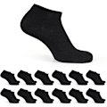 Miniatyrbillede 1 af 5: 12 par bomulds sneakersokker, unisex Black