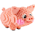 Miniatyrbillede 1 af 5: Mikro Byggeklodser Mini Kæledyrs Byggelegetøj Klodser til børn Pig model 2844