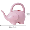 Miniatyrbillede 2 af 5: Pink Elephant Vandkande, 1 L Elefantformet Vandkande Potte Plastik Søde Dyre Vandkander til Blomsterplanter Sukkulenter Potteplanter