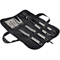 Miniatyrbillede 1 af 5: 3 stk. BBQ Grill Værktøjssæt, Grillredskabssæt i rustfrit stål med bæretaske, spatel, tang og gaffel BBQ værktøj