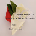 Miniatyrbilde 2 av 4: 1 stk. Brudebukett til håndledd, dekorativ håndblomst for brudepike, rød