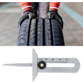 Miniatyrbillede 3 af 5: Dækmønsterdybdemåler, Dækmønsterdybdemåler i rustfrit stål, Dæksikkerhedsmåler, Dækmåler 0-30 mm til bil og motorcykel