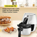 Miniatyrbillede 4 af 4: XL Airfryer Tilbehør - Airfryer Racksæt, Multifunktionelt Dobbeltlags Racksæt med Spid, Kompatibel