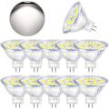 Pikkukuva 1 / 5: GU5.3 LED-lamppu, viileä valkoinen 6000K, MR16 LED AC DC12V 3W vastaa 30W halogeenia, himmennettämättömät LED-kohdevalot, 10 kpl