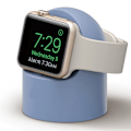 Miniatyrbillede 1 af 5: Passer til Apple Watch 1/2/3/4/5/6/7, 8 silikone retro ensfarvet simpel opladningsbase skrivebordsladestander