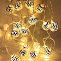 Miniatyrbild 1 av 5: Marockansk lampa, LED-ljusslinga, juldekoration, inomhusljusslinga, 3 meter | 20 varmvita lysdioder | orientalisk dekoration