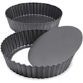 Miniatyrbilde 2 av 5: 2-delt dyp paiform, løs bunn paiform, nonstick quiche-panne (24 cm)
